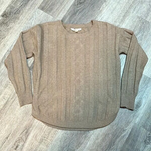 Pink Republic light brown pullover sweater